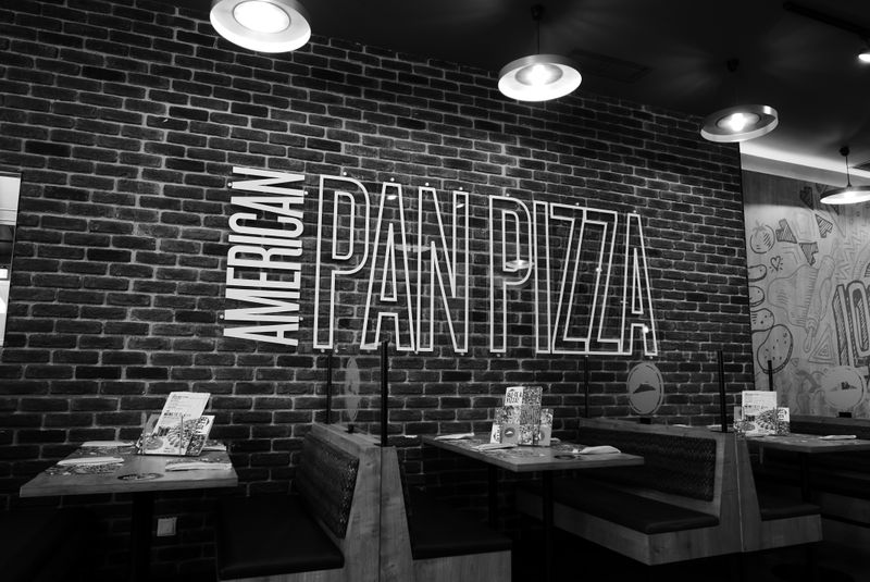 pizza luce restaurant interior in United States